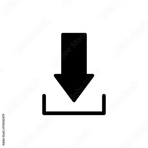 Download icon vector for web and mobile app. Download sign and symbol