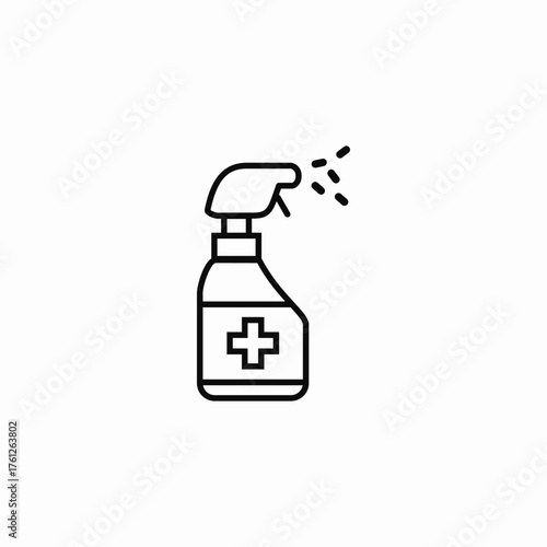 medical pump spray icon sign vector