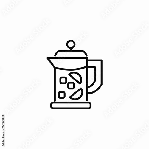 mixed drink flavor icon sign vector