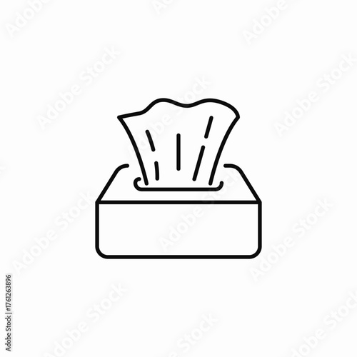 paper tissue icon sign vector