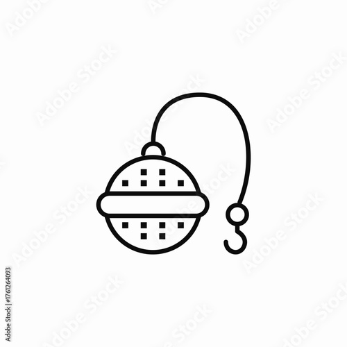 tea strainer icon sign vector