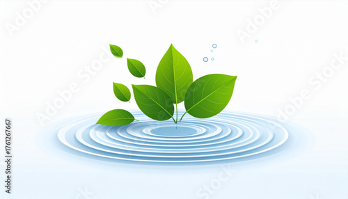 Gentle Water Plants Composition