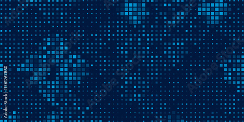 Abstract Pixel Digital technology backgrop. Halftone Pixel Effect Background. Vector Illustration
