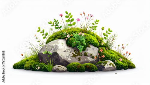 Fantasy Mossy Stones Scene