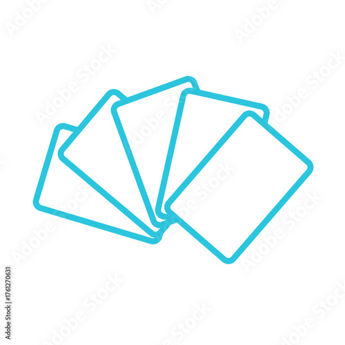 Cards icon. From blue icon set.