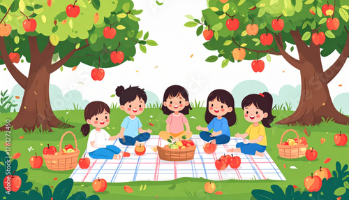 Autumn Apple Orchard Picnic