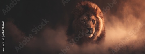 Intense lion chasing prey in the African savanna, Lion, savanna, hunt, wildlife, predator, chase, wild, nature, aggressiveness