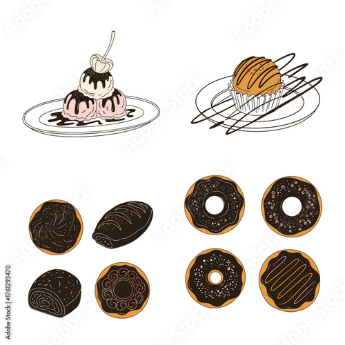 Delicious assortment of sweet treats and desserts perfect for celebrations and parties.