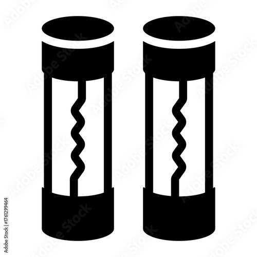 fuse glyph icon for protecting circuit from power overload