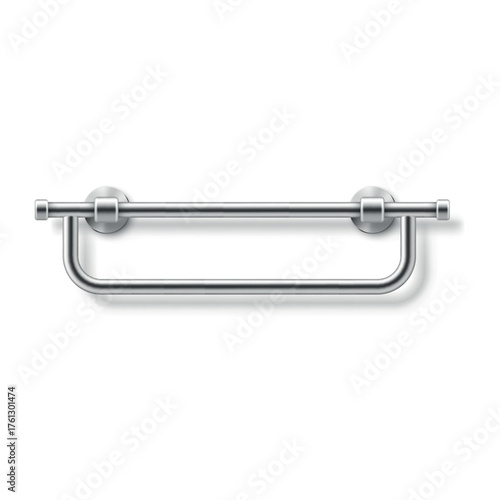 Illustration of a minimalist heated towel rail to keep towels warm and dry in any bathroom.