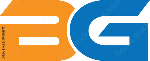 abstract creative bg letter logo design art.