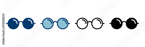 Glasses icon vector isolated on white background. Stylish Eyeglasses. Glasses vector. Optical concept