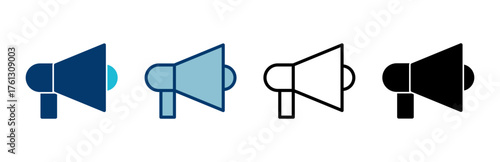 Megaphone icon vector isolated on white background. Loudspeaker icon vector. Volume icon