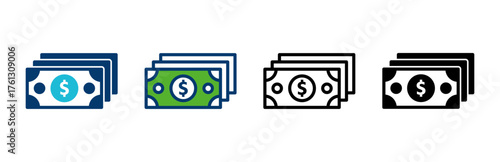 Money icon vector isolated on white background. Money vector icon. Dollar icon