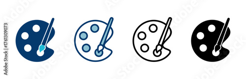 Paint icon vector isolated on white background. Paint brush vector icon. Paint roller icon