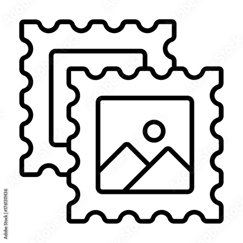 Stamp collecting Icon