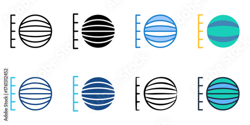 Latitude icon set multiple style collection 
