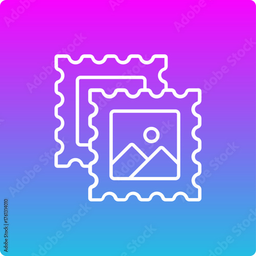 Stamp collecting Icon