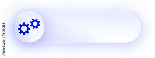 Glowing Settings Gears Button