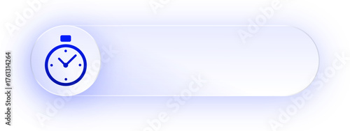 Glowing Stopwatch Timer Button