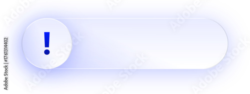 Glowing Exclamation Mark Button