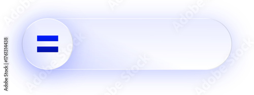 Glowing Equals Symbol Button