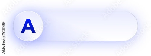 Glowing Letter A Button