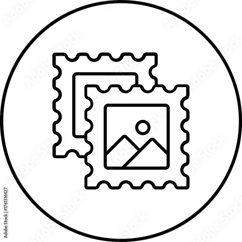 Stamp collecting Icon