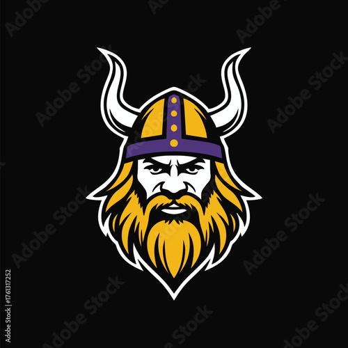 Viking warrior vector art illustration
