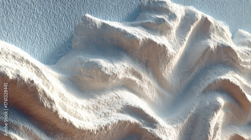 Rhythmic Patterns of Sand Dunes in a Black and White Desert Panorama