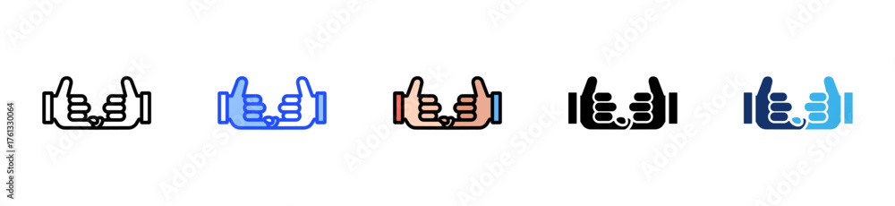 Obraz premium Connection Icon Collection With Multiple Styles