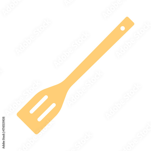 wooden kitchen spatula cartoon element