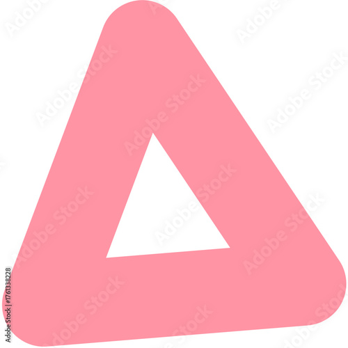 Colourful groovy abstract shape element