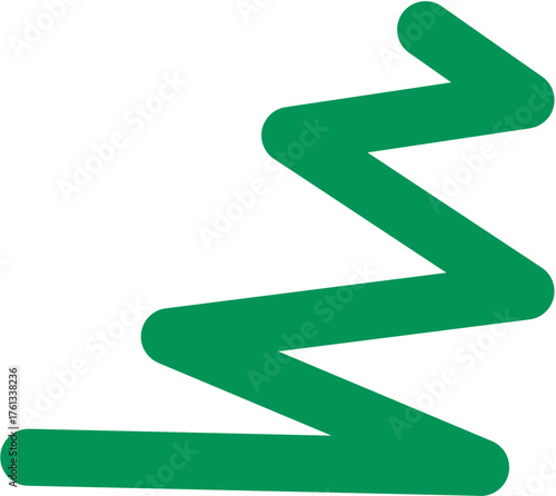 Colourful groovy abstract shape element