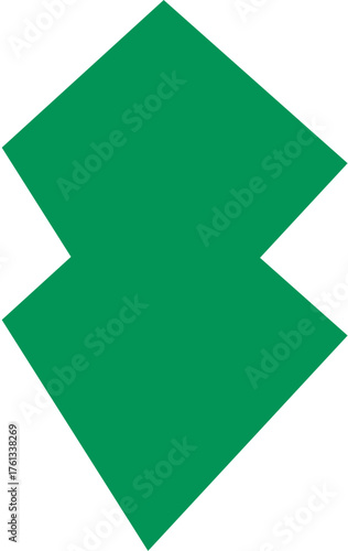 Colourful groovy abstract shape element