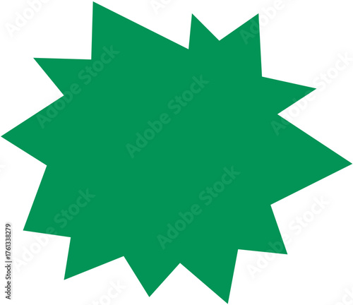 Colourful groovy abstract shape element