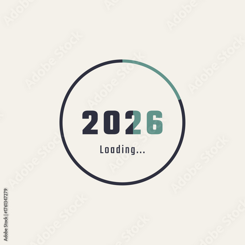 2026 Loading Circle Progress Design