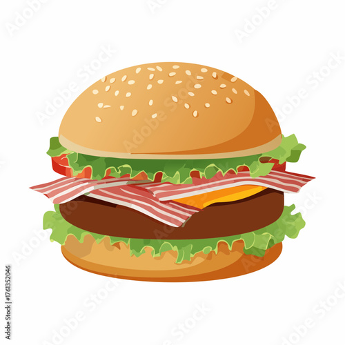Cheeseburger mit Speck