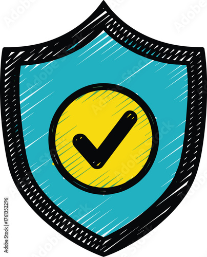 Guaranteed Security Shield Icon for Business Validation, Trustworthy Assurance, and Reliable Protection - A Symbol of Data Safety, Financial Stability, Website Cybersecurity, System Approval, Quality