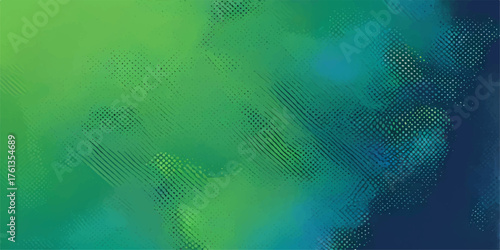 Abstract colorful green background with futuristic lines and motion in a digital vector illustration