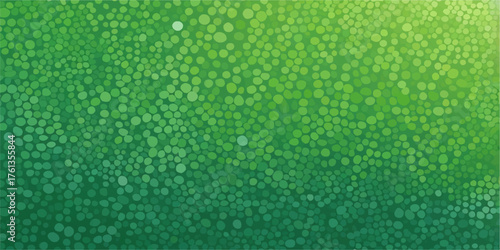 Abstract green square pattern with bubbles and light for a vibrant nature backdrop