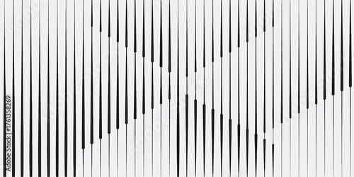 Black and white stripes pattern vector texture for industrial business architecture design