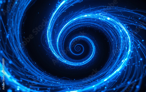 Blue abstract background image, whirlwind, swirl, space, light, diffusion, banner texture advertising poster