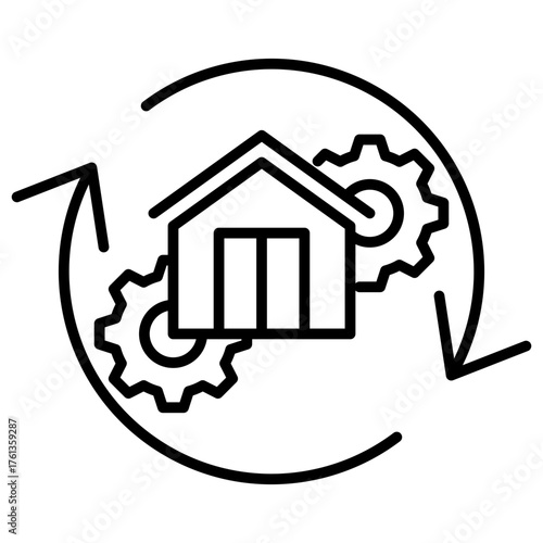 Asset Optimization Outline Icon