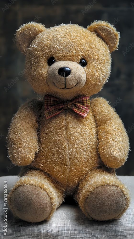 Obraz premium Soft Teddy Bear on Transparent Background for Design Projects