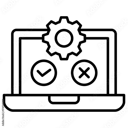 Testing Center Outline Icon