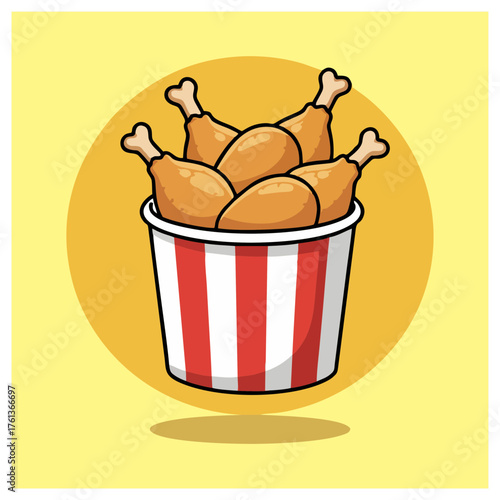 Crispy Chicken Drumsticks in a Bucket