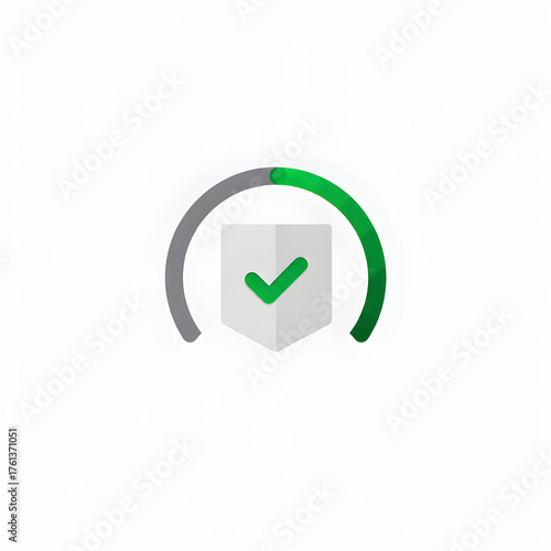 Free Download Security shield with checkmark and progress bar indicating completion - GFXLoad