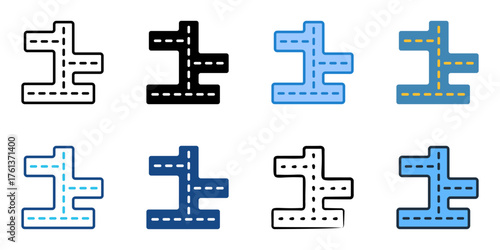 Freeway icon set multiple style collection 
