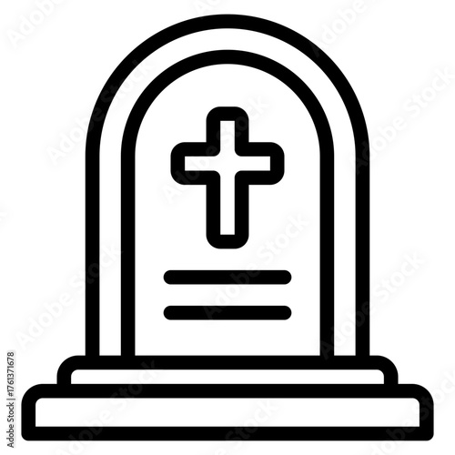 Cemetery Gravestone Icon